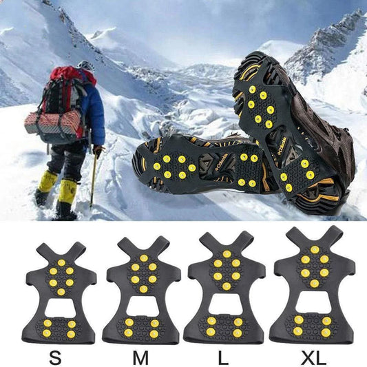 1Pair 10 Teeth Snow Ice Climbing Anti-Slip